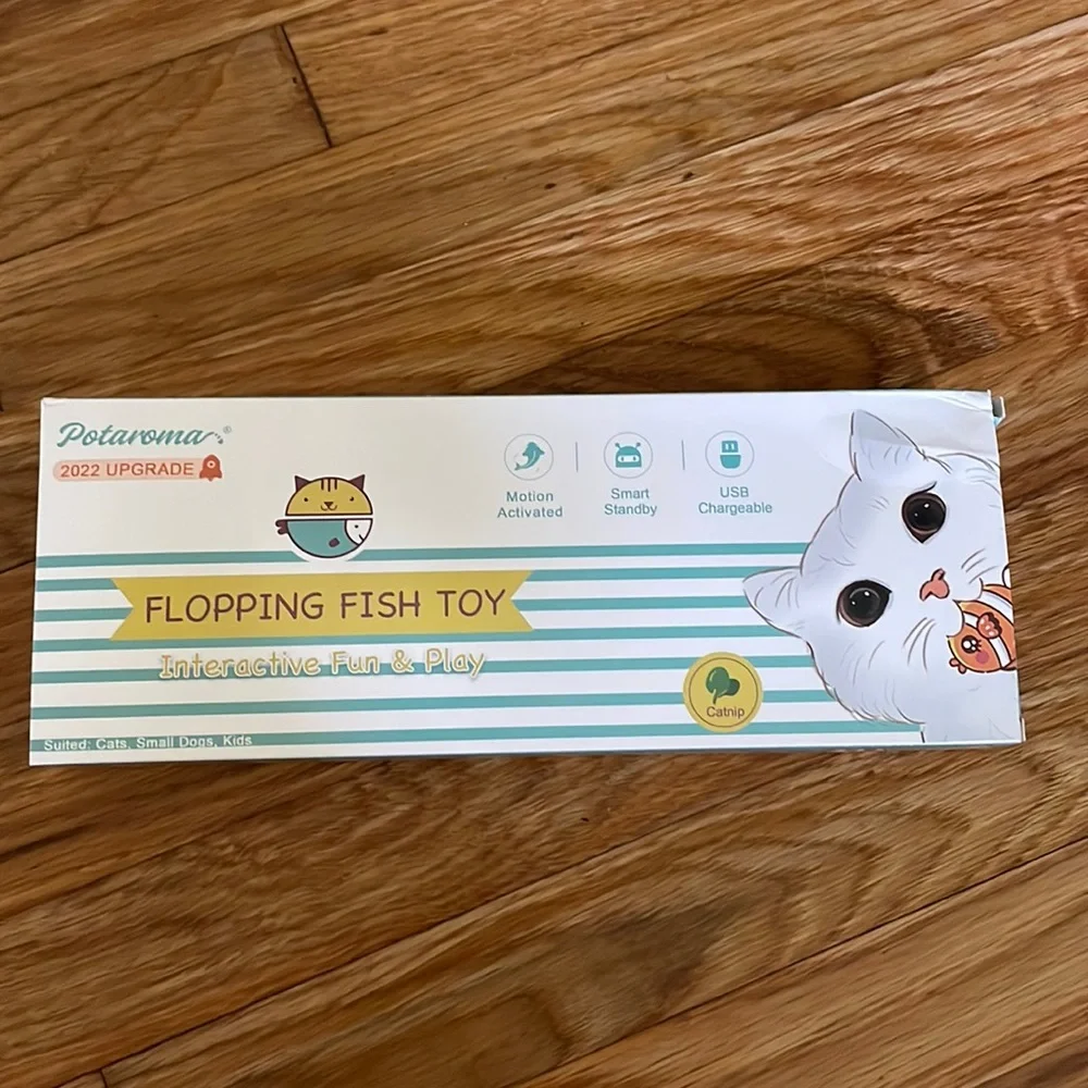 Potaroma Cat Toys Flopping Fish 10.5